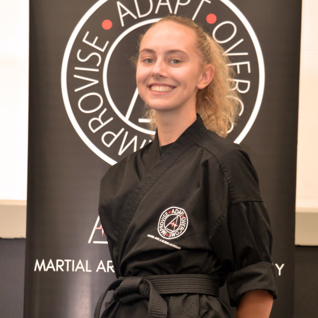 Martial arts instructor smiling